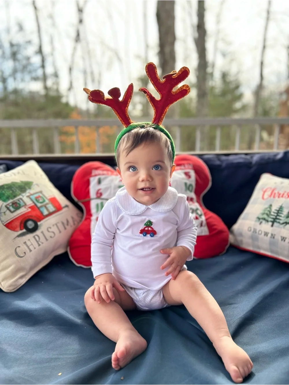 Christmas little boys shirt and diaper cover